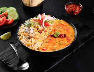 Dal Tadka Dhaba Style [Masala Rice] Bowl.