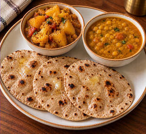 Phulka Thali Meal ( No Onion, No Garlic)