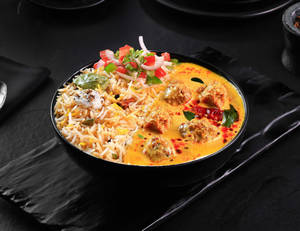 Punjabi Kadhi Pakoda [Masala Rice] Bowl.