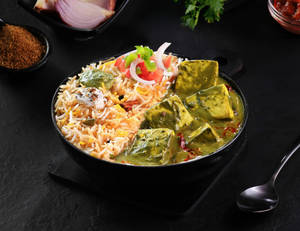 A1 Dhaba Palak Paneer Masala Rice Bowl.