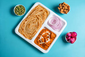 Chicken Tikka Masala Lachha Paratha (2 Pcs) Bowl