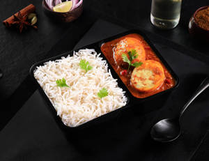 Egg Curry Mini Rice Bowl.
