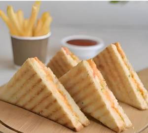 Grilled Sandwich with French Fries [Whole Wheat]
