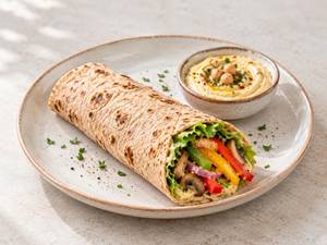Rustic Hummus Veggies Wrap