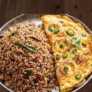 Ulavakattu Rice With Omlette