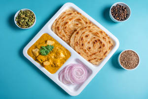 Paneer Butter Masala Lachha Paratha (2 Pcs) Bowl