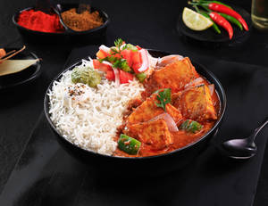 Townhall's Kadhai Paneer [Steamed Rice] Bowl.