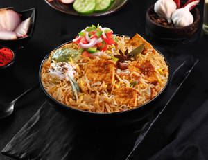 Paneer Tikka Biryani Bowl.
