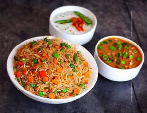 Veg Triple Schezwan Fried Rice