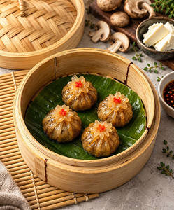 Triple Mushroom Cream Cheese Dimsums (4 Pcs)