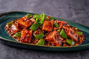Chilli Soya Paneer - No Onion No Garlic