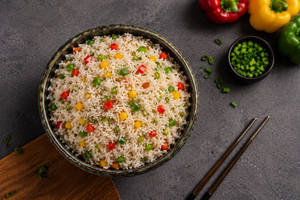 Three Bell Pepper Rice - No Onion No Garlic
