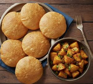 Aloo Jeera With 6 Poori    