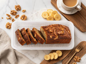 Banana Walnut Bar Cake