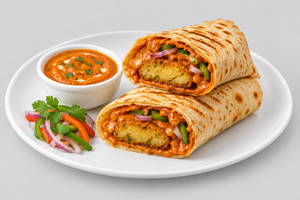 Veg Aloo Tikki Makhani Wrap