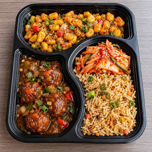 Vegetable Manchurian Combo