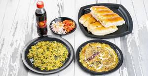 Egg Australian Fry [2 egg] + Egg Kachu Paku [2 Egg 8 Pav