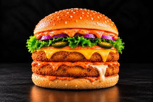 Bugs Hot Cheese Lava Double Patty Burger