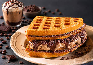 Coffee Mocha Magic Waffle