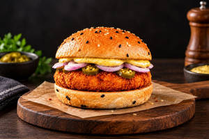 Bugs Zesty Achari Burger