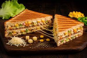 Veg Club Grilled Sandwich