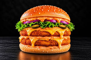 Bugs American Cheese Double Patty Burger