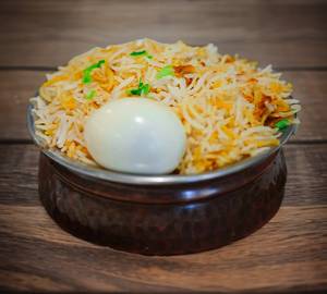 Empty Chicken Biryani + Egg (500 Gms)