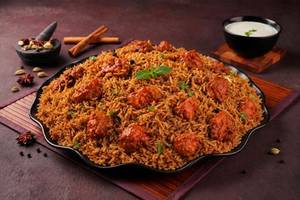 Hyderabadi Chicken 65 Biryani (Serves 4)