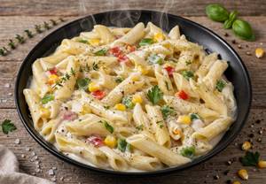 Veg White Sauce Penne Veg White Sauce Penne Pasta