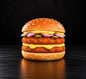 Bugs Zesty Achari Double Patty Burger
