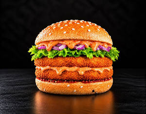 Bugs Korean Spicy Double Patty Burger