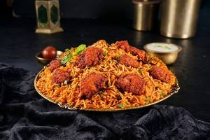 Hyderabadi Bemisaal Murgh 65 Biryani (Chicken 65 Biryani)(Spicy)