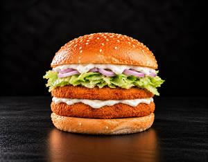 Bugs Crispy Veg Classic Double Patty Burger