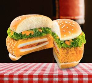 Krispy paneer burger