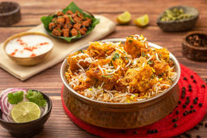 Shahi Paneer Dum Biryani ( Special Paneer Hyderabadi Biryani - Serve -2 )