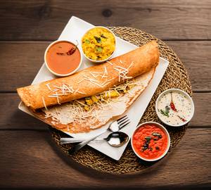 Ghee Roast Paneer Aloo Masala Dosa
