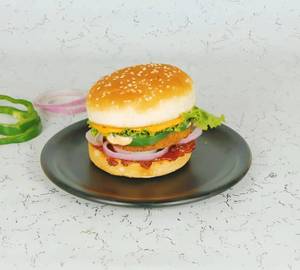 Aloo Tikki Cheese Burger