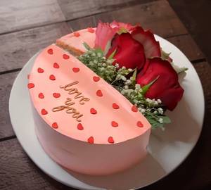 Red Rose Redvelvet Cake(300Gms)
