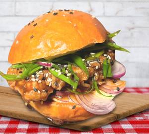 Manchurian Cheese  Burger