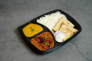 Mini Chicken Thali (2pcs Chicken Tikka Masala+daal Fry+2chapati+rice)