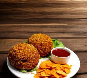 Veg Kurkura Burger