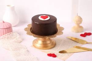 Valentine's Heart Truffle Bento Cake(300 Gm)