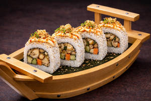 Crunchy Mushroom Sushi