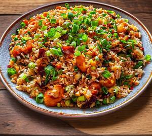 Chicken Fried rice with tandoori ( Qtr )