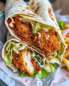 Crispy Chicken Cheese Wrap