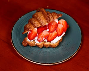 Vanilla Strawberry Croissant