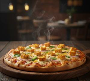 Paneer cheese pizza
