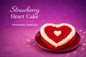 Valentine Cake Heart(Strawberry)