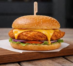 Cheesy Classic Chicken Burger ( Large )
