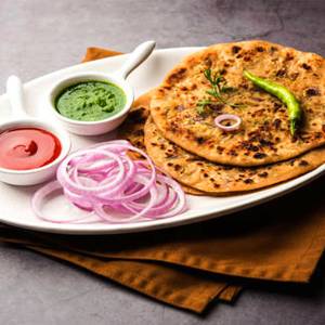 Paneer Paratha 2 Paratha Serves